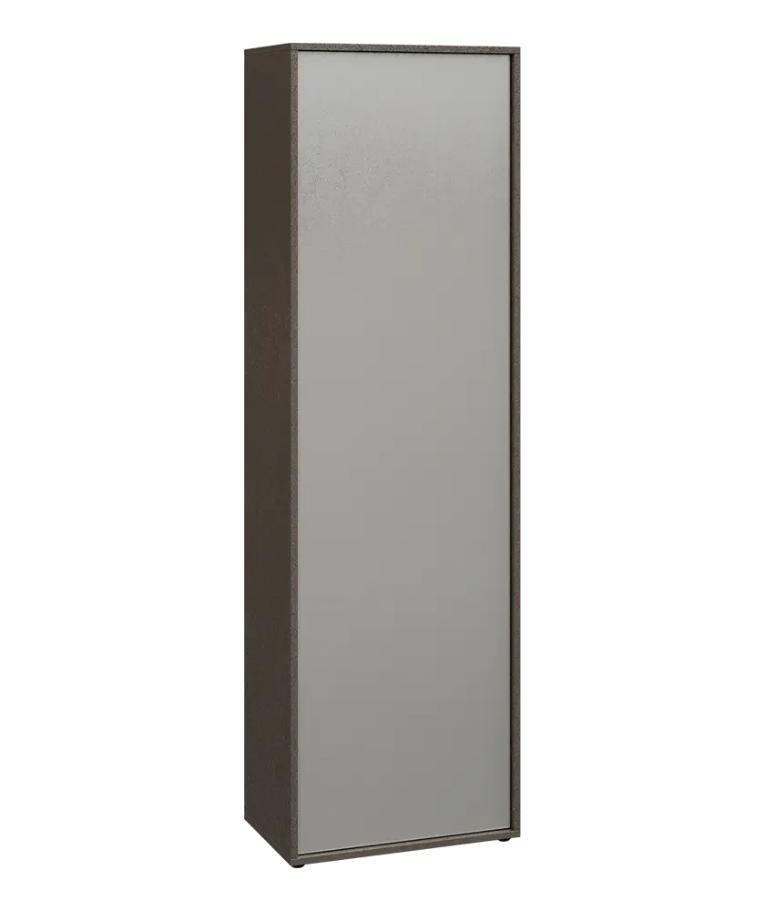 ERE S660 P šatní skříň, 1-dveřová, šatní tyč, 2000x600x600, pravá, metalická